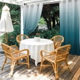 thumbnail image 4 of Outdoor Curtains for Patio Waterproof, Blue Ombre Outdoor Privacy Panels Grommet, Contemporary Gradient Abstract Art Blackout Outside Curtains for Porch/Cabana/Pergola/Gazebo 54"x84", 2 Panels, 4 of 8