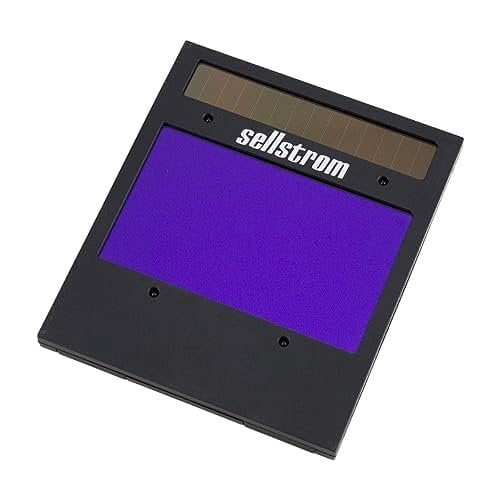 Sellstrom Welding Helmet - Auto Darkening - Thermoplastic - 3.94" x 2.36" Viewing Area - Shade 4/9-13 Variable ADF - Ratcheting Headgear - Black - Advantage Plus Series