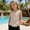 Khaki, variant on Girls Tank Tops, Comfort Crew Neck Cotton Summer Sleeveless T-Shirts Red Size 10-12 T