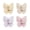C, variant on Lynono Co.,Ltd Butterf1yRotating individual Adhesive Hooks,Butterfly Clasp Bathroom Corner Hook with 3-Hook 270° gyrate,None Drill Wall Mount Storage Hooks for Home Kitchen swinging Keys Bags To