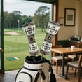 thumbnail image 4 of Yuyamidu Waterproof Leather Golf Club Head Cover Brown Aztec Tribal Golf Head Covers for Hybrid Fairway Wood Driver Club Protection, 4 of 8