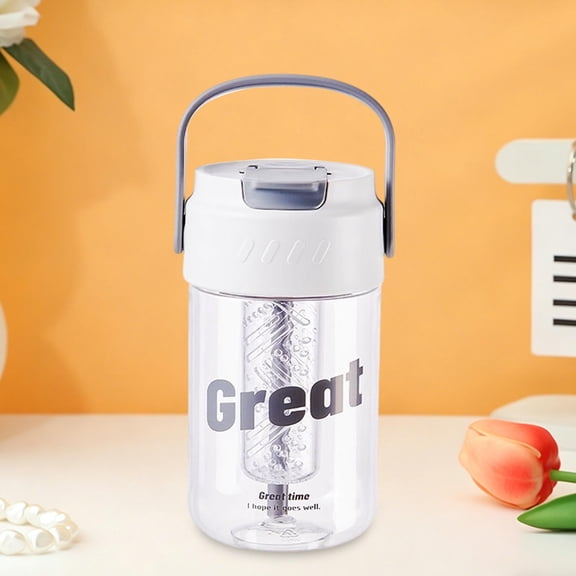 StCup, 20oz Leak Proof Water Bottle with Infuser, BPA Free Shatter-Proof Plastic, Dustproof Straw, Portable for School, Travel and Outdoor