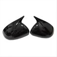 thumbnail image 4 of 1Pair Rear View Mirror Housing Horn Trim Cover For Kia Carbon Fiber, 4 of 5