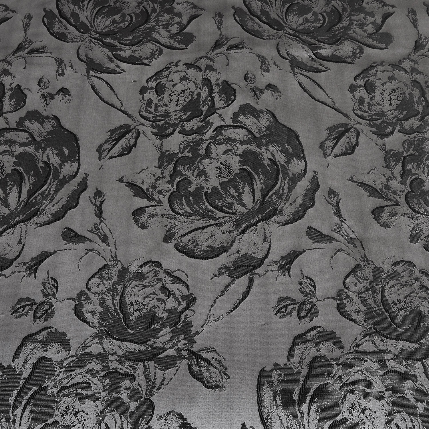 7-Piece Queen Comforter & Curtain Set, Gray Floral Patchwork