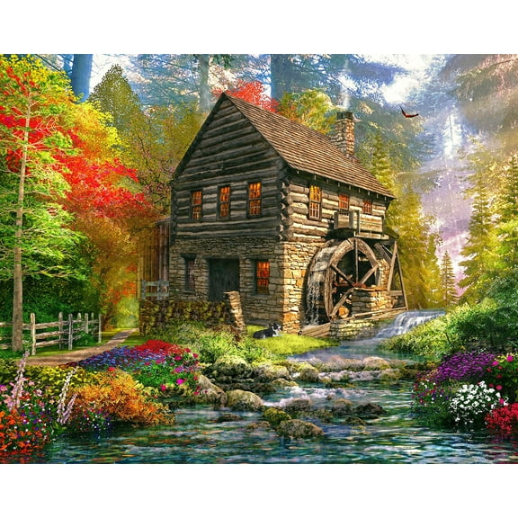 Springbok 1000 Piece Mill Cottage Jigsaw Puzzle for Adults - Made in USA, Premium Quality