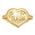thumbnail image 2 of 14K Yellow Gold Polished #1 MOM Heart Ring, 2 of 5