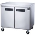 thumbnail image 4 of 36 in. Commercial Undercounter Freezer 8 Cu.Ft. Stainless Steel Two-Door Commercial Freezer, 4 of 13