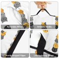thumbnail image 6 of Multicolor Cat Head White Pattern Teens Toddler Nap Mat with Pillow, Sleeping Mat Bag for Preschool Daycare 60"x20", 6 of 6
