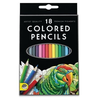 's Colored Pencils: Set of 18, ARTISTIC QUALITY: MindWare’s Colored Pencil set of 18 makes coloring book pages come to life! A rainbow of 18 brilliant.., By