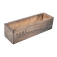thumbnail image 2 of DYNWAVECA Multifunctional Storage Tray Retro Outdoor Tray Wooden Planter Box Carbonized Color, 2 of 10