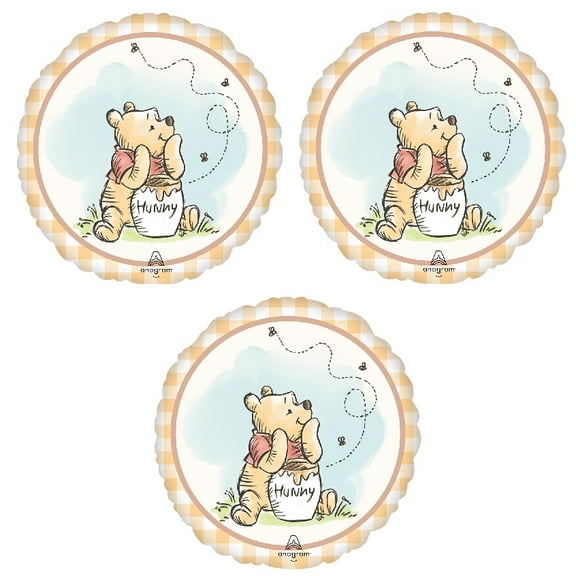 Winnie the Pooh Classic (3) 17" Mylar Balloons Baby Shower Birthday Party