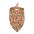 thumbnail image 4 of CBFFDC Pet Neckerchief Adjustable Pet Bandana Triangular Shape Breathable Floral Print Comfortable Soft Collar Scarf for Small Dogs, 4 of 6