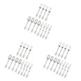 thumbnail image 4 of Transemion Plastic Forks Spoons Knifes Silverware Decor Party Silver 18.5cm 3Set, 4 of 6