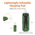 thumbnail image 4 of Amazon Basics Colchoneta para dormir con bomba de pie incorporada, verde oliva, 4 of 5