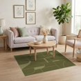 thumbnail image 3 of ODIKA 4'x6' Washable Area Rug Olive Green Geometric Abstraction Modern Abstract Shapes with Design for Dorm Room, Small Living Stain Resistant Low Profile, Easy Care, 3 of 7
