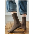 thumbnail image 2 of High-grade Comfortable Boneless Suture Cotton Sweat Absorbent Breathable Deodorant Mid-tube Autumn And Winter Socks Men 2PCS, 2 of 6