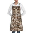 thumbnail image 2 of XMXY Chef Aprons with Pockets for Women Men, Stylish Leopard Print Waterproof Cooking Kitchen Aprons, 28.3 x 20.4 inches, 2 of 8