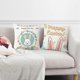 thumbnail image 4 of Pillow Cover Cartoon Design Polyester Peach Skin Happy Easter Rabbit Pattern Throw Pillow Case Home, 4 of 5