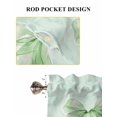 thumbnail image 6 of Green Bow Living Room Curtains 2 Panel, Cute Bowknot Minimalist Solid Color Cafe Window Treatment, Extra Long Farmhouse Bedroom Bathroom Kitchen Curtains Drapes 104"x72", 6 of 6