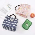 thumbnail image 4 of SSBSM Folding Lunch Container Adorable Cartoon Pattern Practical Handheld Lunch Picnic Bag Household Supplies, 4 of 8