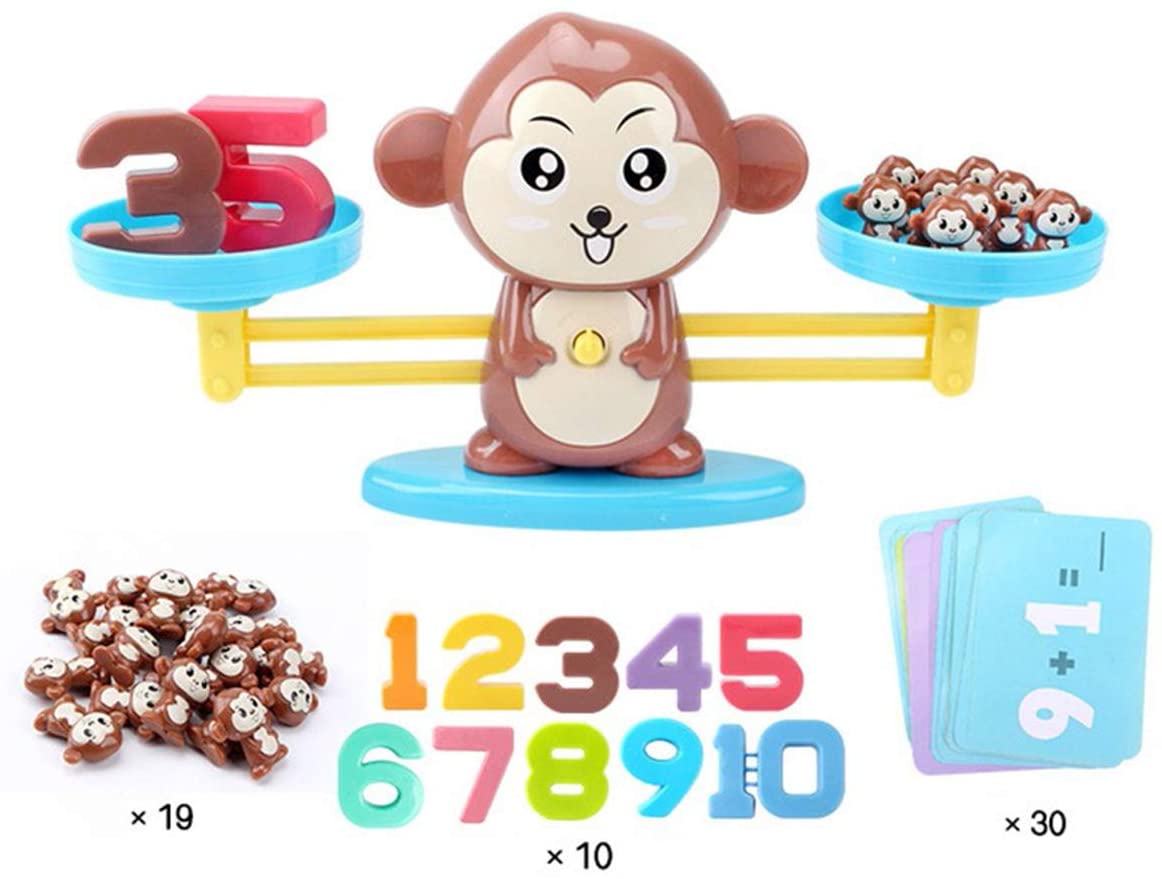Monkey Balance Counting Cool Math Games, STEM Toys for 3+ Year Olds Math  Educational Kindergarten - Number Learning Toys for Boys and Girls -  Walmart.com