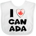 thumbnail image 3 of Inktastic I Love Canada Heart with Maple Leaf Boys or Girls Baby Bib, 3 of 4