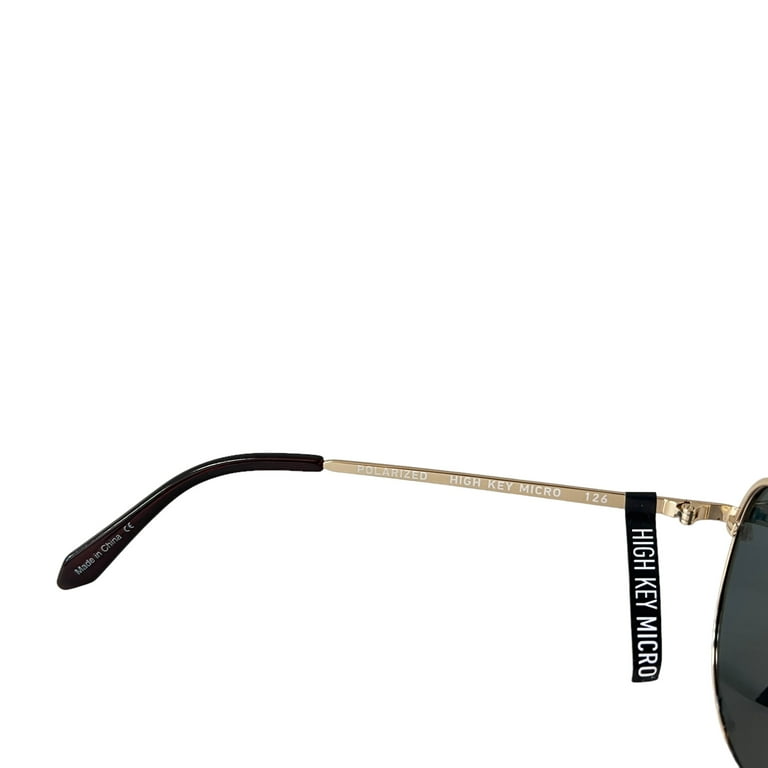 Quay Australia High Key Micro Sunglasses Medium Gold Polarized