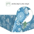 thumbnail image 2 of 60x84 Inch Christmas Theme Rectangle Tablecloth Winter Snowflakes Blue White Table Cloth Washable Durable Table Cover for Kitchen Dining Home Banquet Xmas Party Decor, 2 of 7