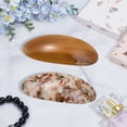 thumbnail image 4 of 2 Pcs 2 Colors French Hair Barrette Oval Resin Hairpins No Slip Hair Clips Strong Hold Grip Hair Clips for Woman Gift Hair Making Salon Supplies, 4 of 5