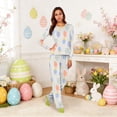 thumbnail image 2 of Easter Bunny Matching Family Pajamas, Pjs for Family Matching Sets Long Sleeve Sleepwear Xmas Home Clothes, Pj Set Soft Holiday Sleepwear for Family, 2 of 5