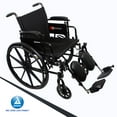 thumbnail image 7 of Dynarex DynaRide Series 4 X-Lite Wheelchair with Elevated Leg Rest, Black Nylon Upholstery, Weight Capacity of 300 Pounds, Black Frame, 1 DynaRide Series 4 X-Lite Wheelchair with Elevated Leg Rest, 7 of 7