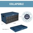 thumbnail image 2 of Cubo de almacenamiento CleverMade plegable Ocean de 62 litros con tapa, paquete de 3, 2 of 8