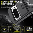 thumbnail image 4 of Allytechgroup Magnetic Case For Google Pixel 9 Pro XL with Slide Camera Cover, [1x Screen Protector] 360° Rotated Ring Kickstand Magnetic Car Mount Suppor Shockproof Protective Cover, Blue, 4 of 11