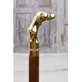 thumbnail image 4 of Dog Head Handle Greyhound Wooden Vintage Walking Cane Gift for Men, 4 of 4