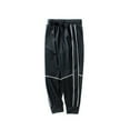 thumbnail image 4 of Drmagiyhm Boys Sweatpants Casual Baggy Sweat Pants Lightweight Loose Pants Elastic Waist Joggers Athletic Trousers with Pockets Black 7-8 Years, 4 of 4