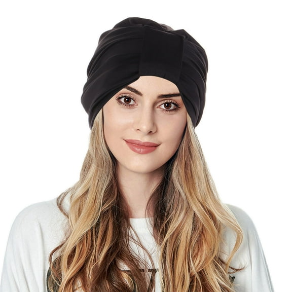 Baqcunre Clearance! Headbands for Women, Women Knot Fashion Pleated Turban Cap Headwrap Sleep Hat, Bandanas for Women, Bandanas for Men