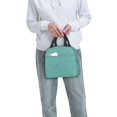 thumbnail image 6 of Sikiie Teal Green Glitter Lunch Bag for Women & Men Adult Insulated Lunch Box, Food Lunch Containers Lunch Tote Bags for Work, Travel, Outdoor, 6 of 8