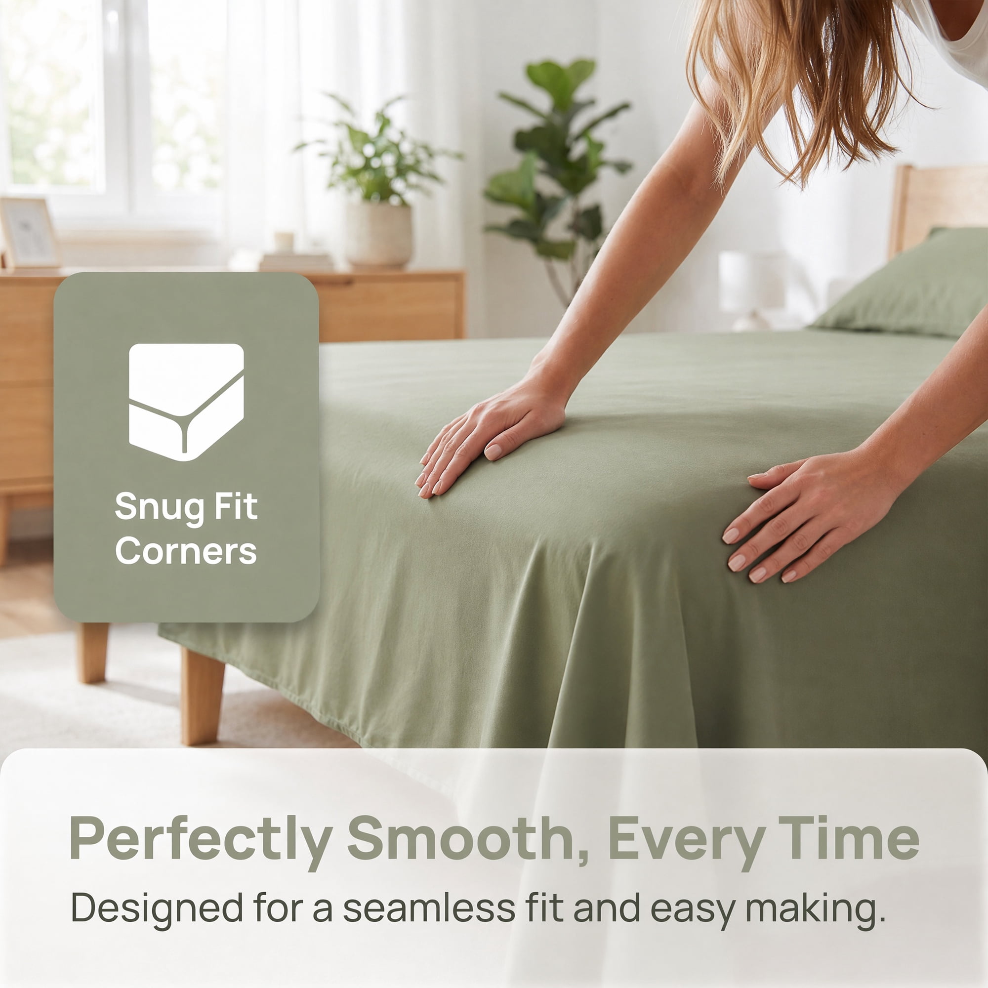 Unique Bargains Microfiber Ice Bed Sheet Flat Sheet Bedding for Bedroom Mint Green 91"x96"
