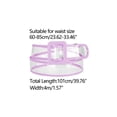 thumbnail image 3 of Cinturones de Cintura Transparentes INSPIRE CHIC para Mujeres, Cinturón Delgado Talla Grande para Jeans, Vestidos y Abrigos hasta 95cm/37.4" Púrpura, 3 of 4