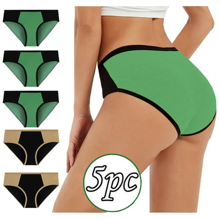 

HUPOM Black Panties For Women Underwear Bikini Leisure Tie Banded Waist Multi-color XL