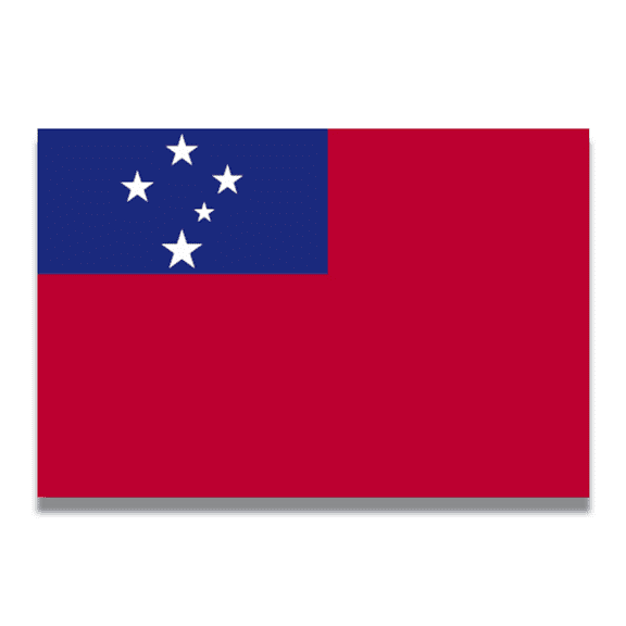Magnet Me Up Samoa Samoan Flag Vinyl Automotive Magnet Decal, 4x6 Inches