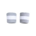 thumbnail image 1 of 2 Paires (4 Pcs) Bracelets en Tissu Éponge 100 %, Rayé Gris, 1 of 2