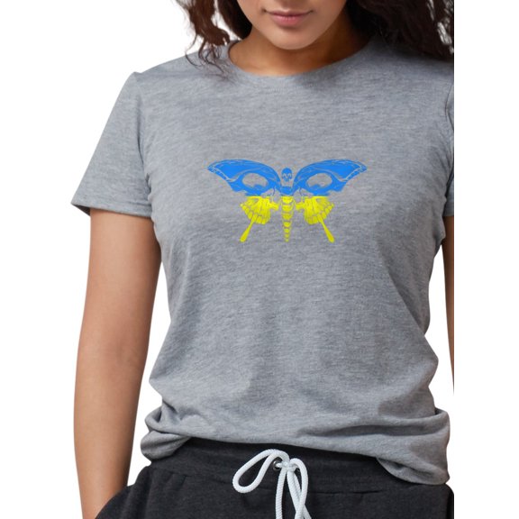 CafePress - Cool Ukraine Flag Ukrainian Pride Native H T Shirt - Womens Tri-blend T-Shirt