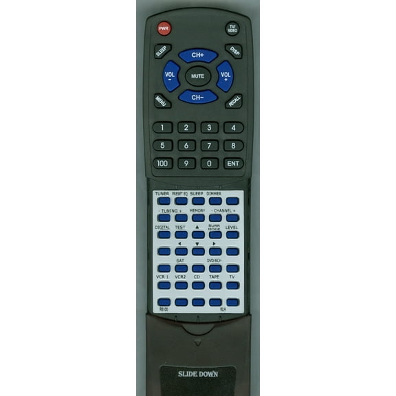 Replacement Remote for KLH RTR5100, R5100, R5000
