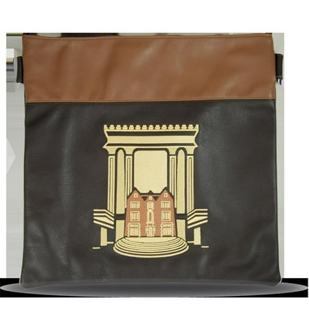 Prestige Embroidery 780 Br Lg Leather Tallis Bag With A Tan Strip Prestige Embroidery 780 Br Lg Leather Tallis Bag With A Tan Strip 44
