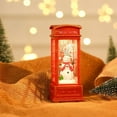 thumbnail image 1 of Christmas sale! Christmas Ornament Old Interview Telephone Booth Small Oil Lamp (with 3 LR44 Button Battery) - Tree Suitable For Hanging, 1 of 6