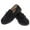 Black, variant on Isotoner Essential Microsuede Boater Moccasin Slippers (Men)