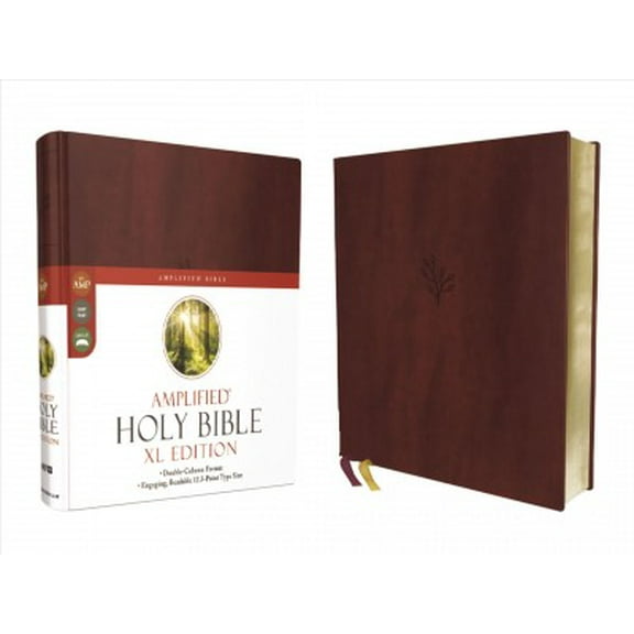 Pre-Owned Amplified Holy Bible, XL Edition, Leathersoft, Burgundy, (Hardcover)