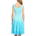 thumbnail image 2 of Sakkas Spring Maiden Ombre Peasant Dress - Baby Blue - One Size, 2 of 6