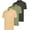 Set 5, variant on Real Essentials 3 Pack: Men's Short Sleeve Pocket Polo Shirt Dry-Fit Performance Tactical Golf (Available In Big & Tall)